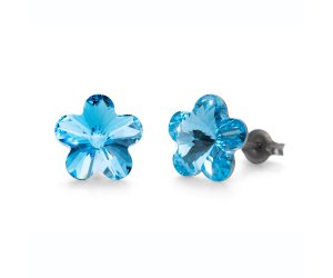 Oliver Weber fülbevalók Swarovski kristályokkal Sensitive PE Violet aquamarine