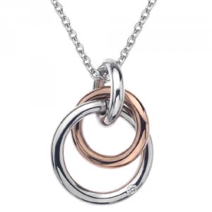 Ezüst medál Hot Diamonds Eternity Rose Gold DP373
