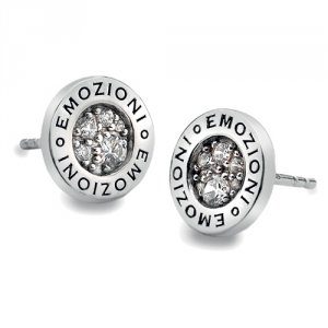 Ezüst fülbevaló Hot Diamonds Emozioni Pianeta Clear DE402