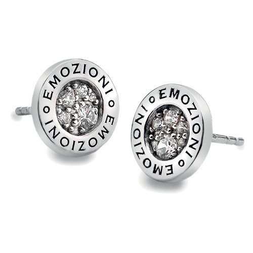 Ezüst fülbevaló Hot Diamonds Emozioni Pianeta Clear DE402