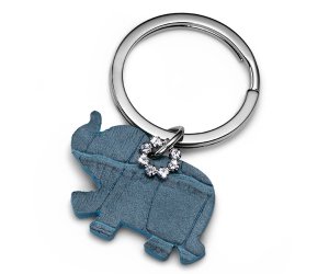 Swarovski kristályokkal díszített kulcstartó Oliver Weber Elephant Blue