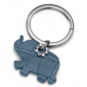 Swarovski kristályokkal díszített kulcstartó Oliver Weber Elephant Blue