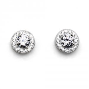 Fülbevaló Swarovski kristályokkal Oliver Weber Clear Crystal 62060-001