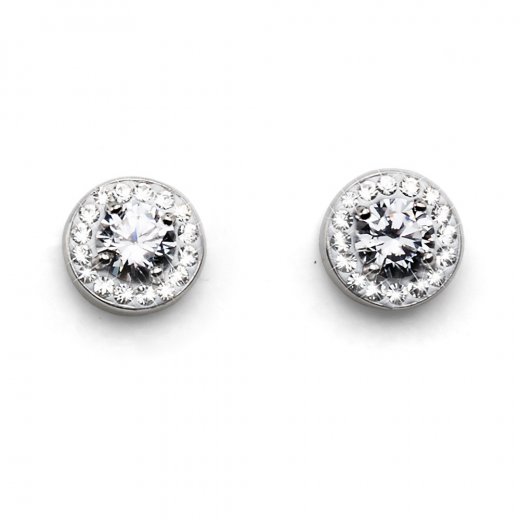 Fülbevaló Swarovski kristályokkal Oliver Weber Clear Crystal 62060-001