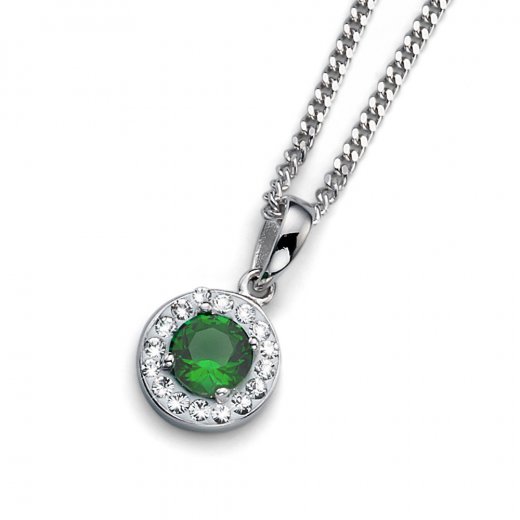 Medál Swarovski kristályokkal Oliver Weber Clear Green 61112GRE