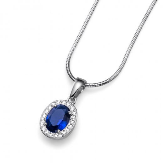 Medál Swarovski kristályokkal Oliver Weber Pure Blue 61109BLU