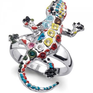 Gyűrű Swarovski kristályokkal Oliver Weber Gaudi Drac 41110R
