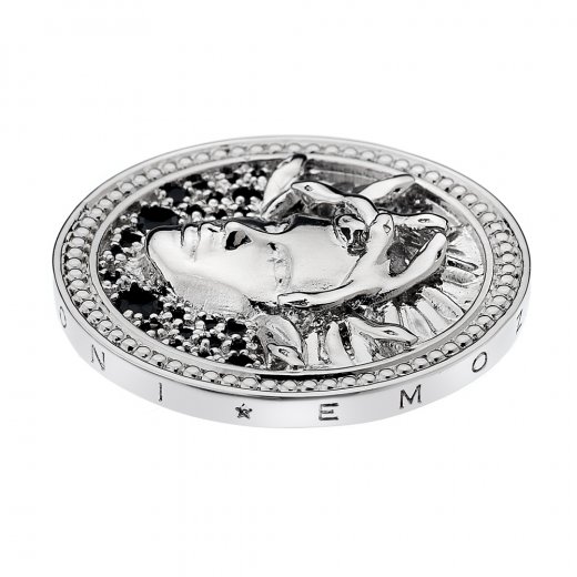 Medál Hot Diamonds Emozioni Medusa Nera Coin