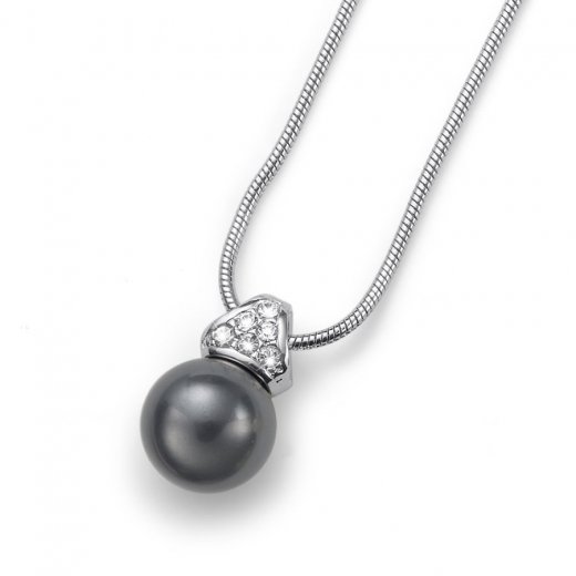 Medál Swarovski kristályokkal Oliver Weber Lucent Dunkelgrau 11618-DAR