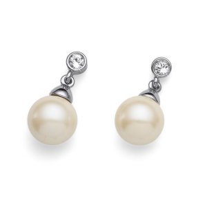 Fülbevaló Swarovski kristályokkal Oliver Weber Lucent Creme 22559-CRE