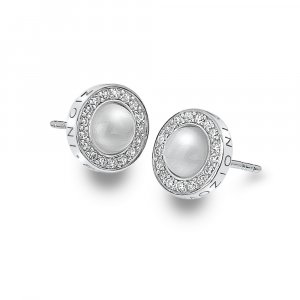 Ezüst fülbevaló Hot Diamonds Emozioni Giove Pearl