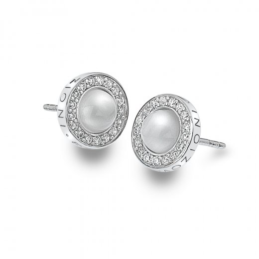 Ezüst fülbevaló Hot Diamonds Emozioni Giove Pearl