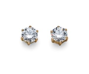 Fülbevaló Swarovski kristályokkal Oliver Weber Brilliance Medium gold crystal