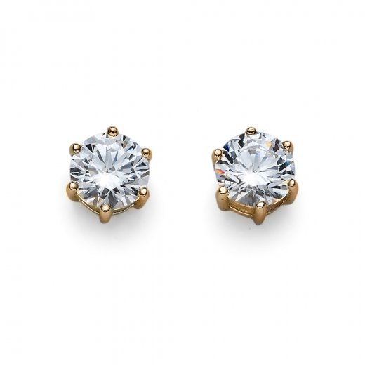 Fülbevaló Swarovski kristályokkal Oliver Weber Brilliance Medium gold crystal
