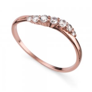 Gyűrű Swarovski kristályokkal  Oliver Weber Petite rosegold crystal