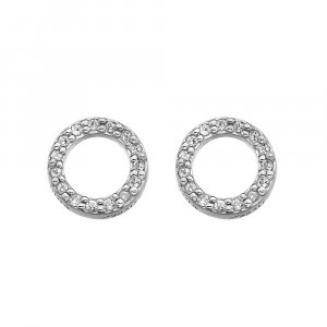 Ezüst fülbevaló Hot Diamonds Classic DE534