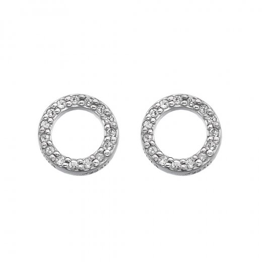 Ezüst fülbevaló Hot Diamonds Classic DE534