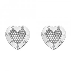 Ezüst fülbevaló Hot Diamonds Love DE528
