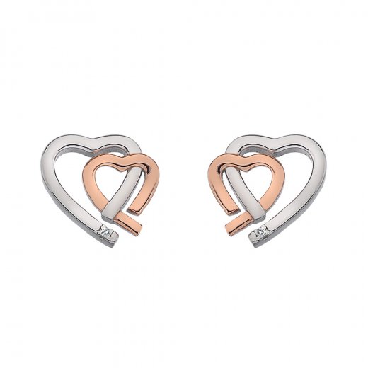 Ezüst fülbevaló Hot Diamonds Love DE532