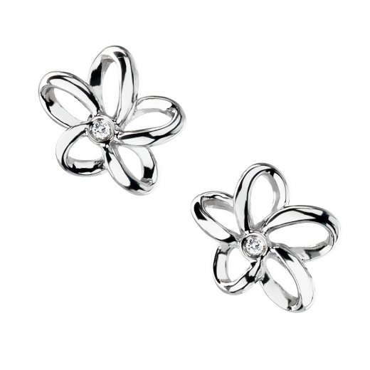 Ezüst fülbevaló HOT DIAMONDS Paradise DE248