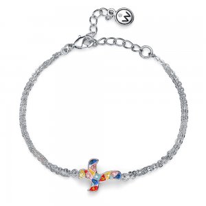 Karkötő Swarovski kristályokkal Oliver Weber Gaudi Croix multi