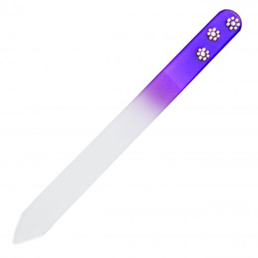Köröm reszelő Swarovski kristályokkal Oliver Weber Flower violet
