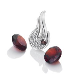 Medál Hot Diamonds Anais element tűz Granát AC101