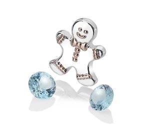 Medál Hot Diamonds Anais element kék Topáz AC106
