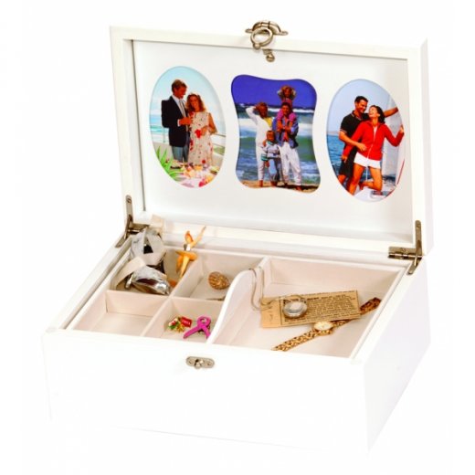 Fa ékszerdoboz Mele&Co. White Special Memory Box