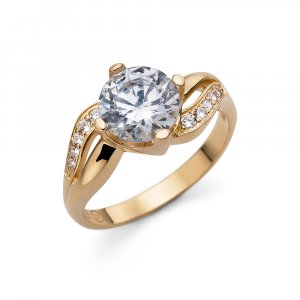 Gyűrű Swarovski kristályokkal Oliver Weber Success gold crystal