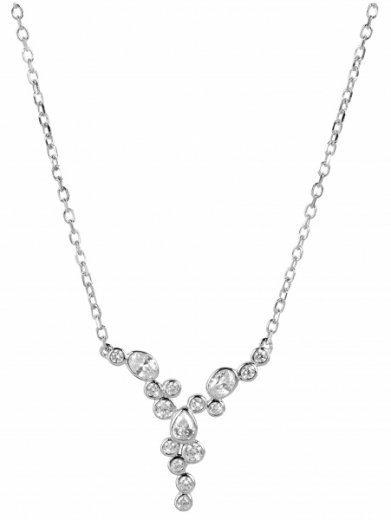 Silver Cat ezüst nyaklánc cirkónokkal SC280