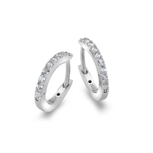 Ezüst fülbevaló Hot Diamonds Flora DE581
