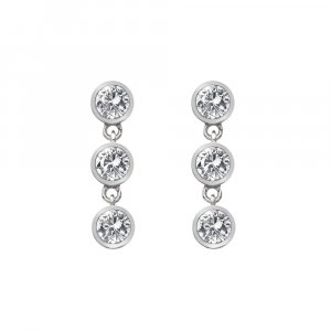 Ezüst fülbevaló Hot Diamonds Willow DE585