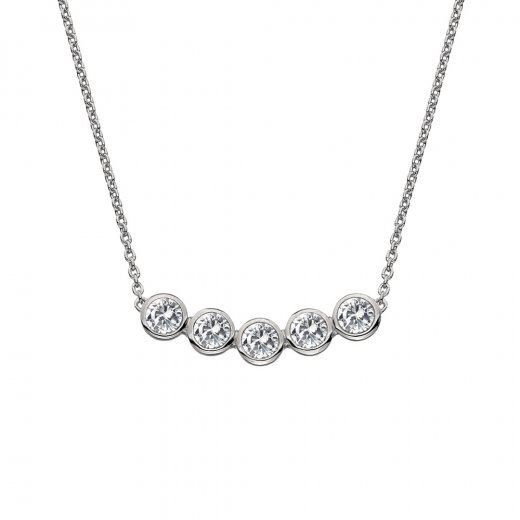 Ezüst nyaklánc Hot Diamonds Willow DN129