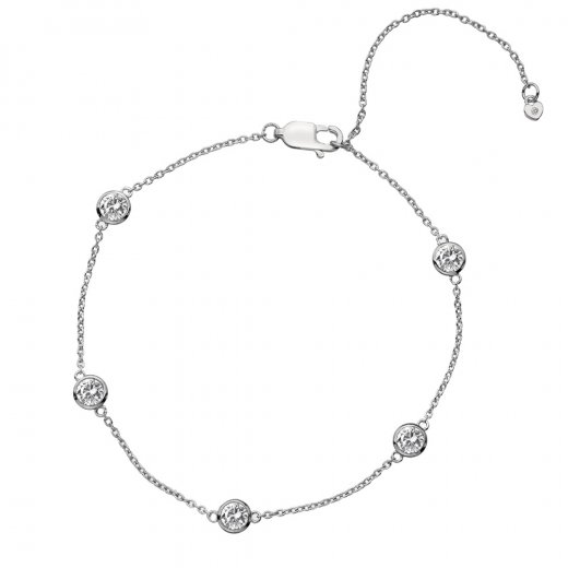 Ezüst karkötő Hot Diamonds Willow DL580