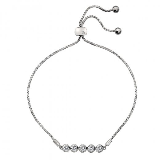 Ezüst karkötő Hot Diamonds Willow DL581