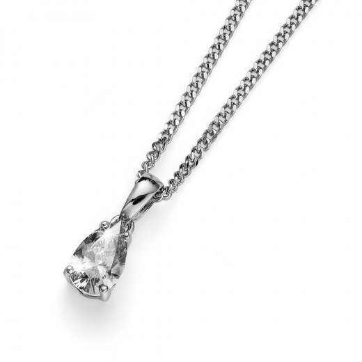 Ezüst medál Swarovski kristályokkal Oliver Weber Pear white