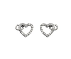 Ezüst fülbevaló Hot Diamonds Flóra DE605