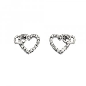 Ezüst fülbevaló Hot Diamonds Flóra DE605