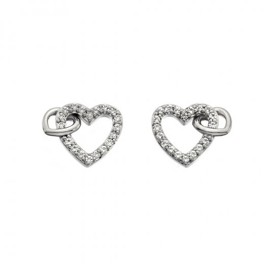 Ezüst fülbevaló Hot Diamonds Flóra DE605