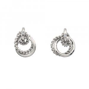 Ezüst fülbevaló Hot Diamonds Jasmine DE610