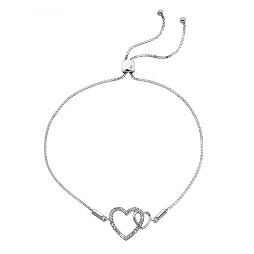 Ezüst karkötő Hot Diamonds Flóra DL589