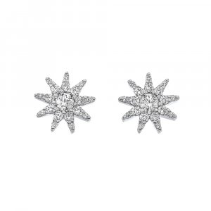 Ezüst fülbevaló Hot Diamonds Emozioni Stella EE037