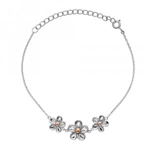 Ezüst karkötő Hot Diamonds Forget me not RG DL596