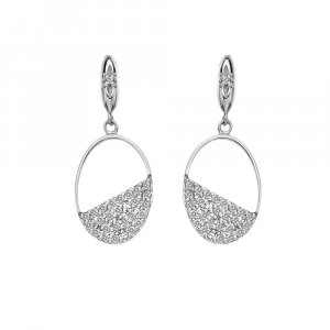 Ezüst fülbevaló Hot Diamonds Horizon Topáz DE622