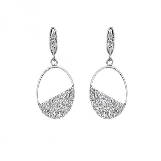 Ezüst fülbevaló Hot Diamonds Horizon Topáz DE622