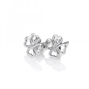 Ezüst fülbevaló Hot Diamonds Lucky in Love DE632