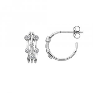 Ezüst fülbevaló Hot Diamonds Tender DE641