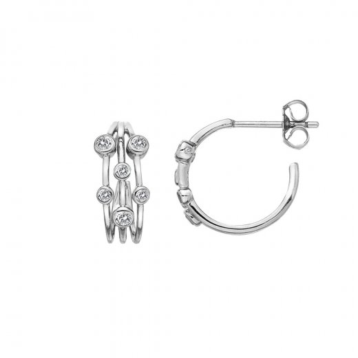 Ezüst fülbevaló Hot Diamonds Tender DE641