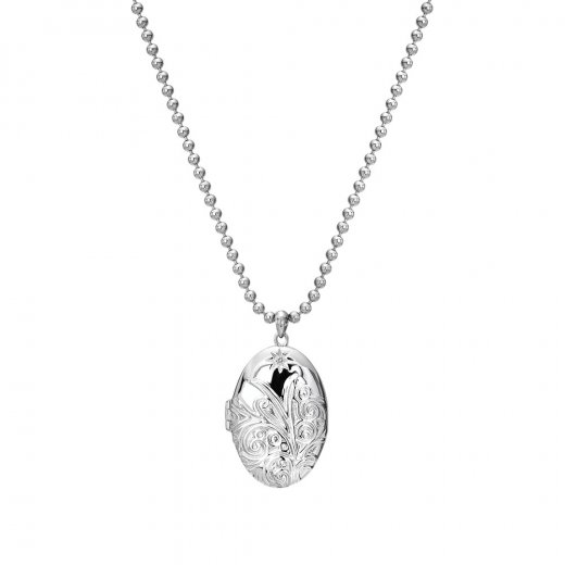 Ezüst nyaklánc Hot Diamonds Memories Locket DP773